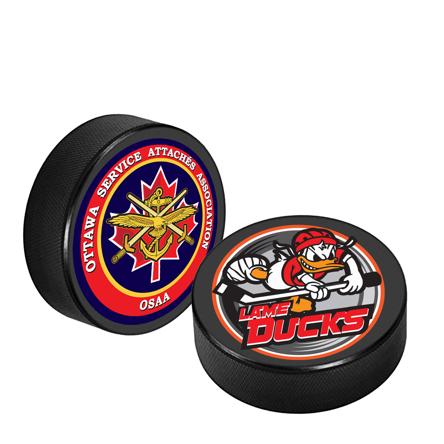 Official Lame Ducks Hockey Puck