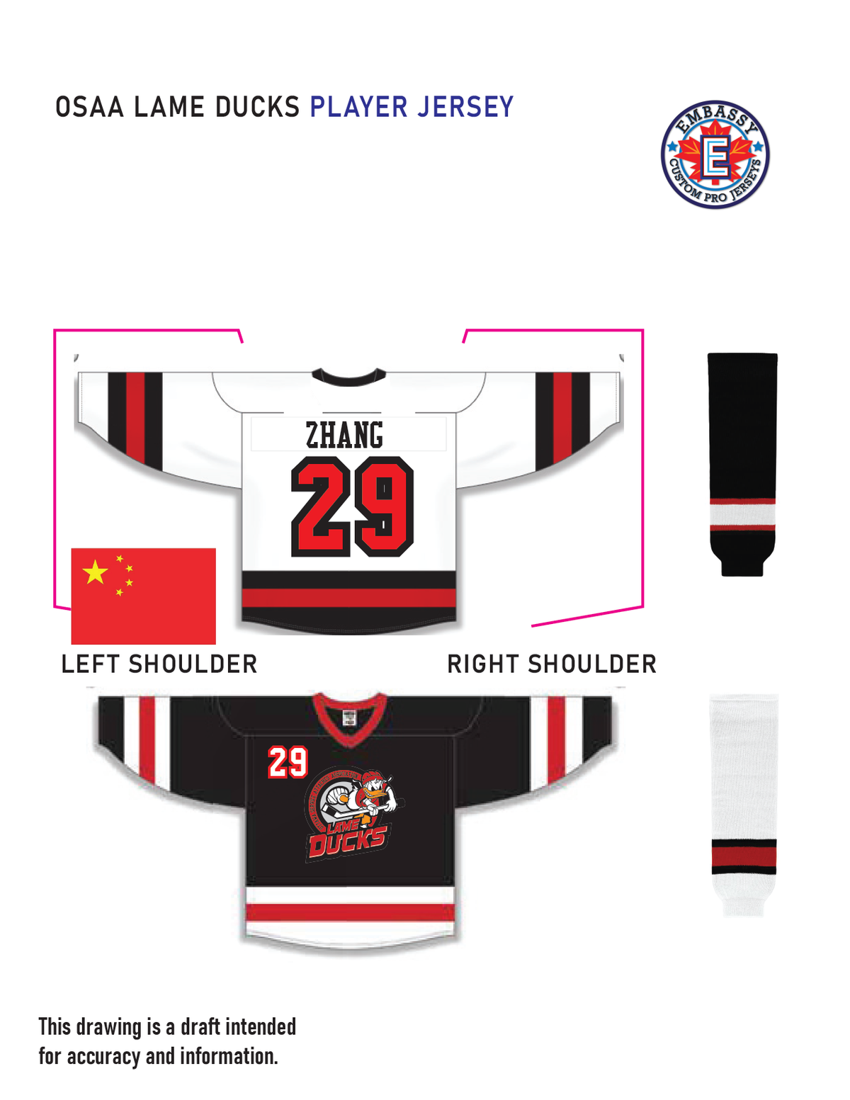 LAME DUCKS JERSEY AND SOCK STARTUP PACKAGE