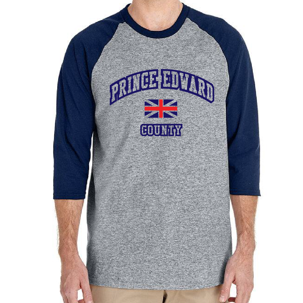 Prince Edward County Varsity Style Raglan T