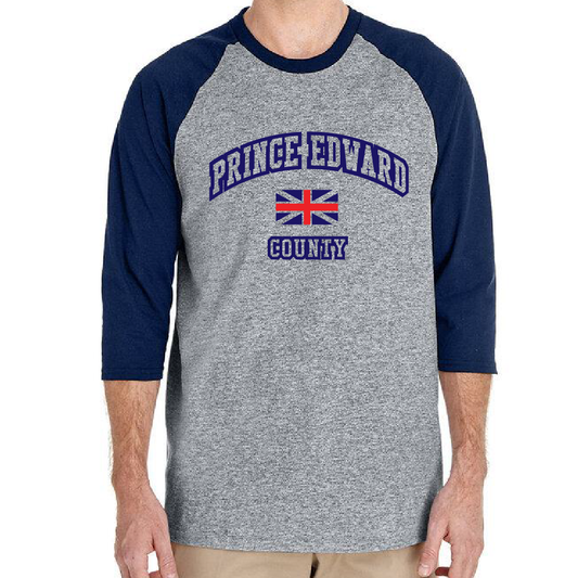 Prince Edward County Varsity Style Raglan T