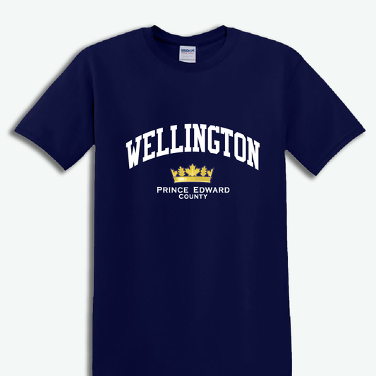 Wellington Varsity Style T shirt with Crown