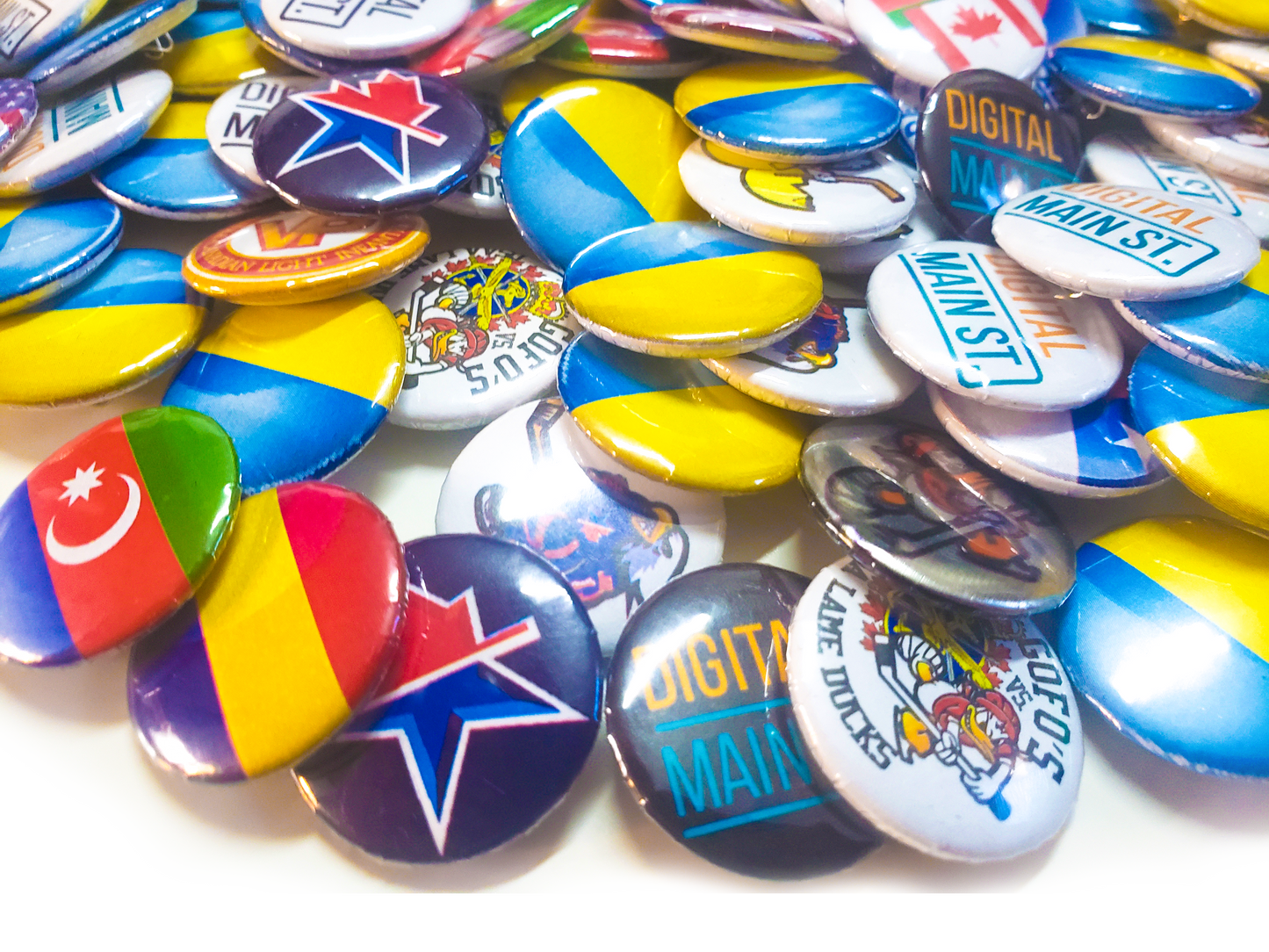 1 inch ROUND BUTTON PINS