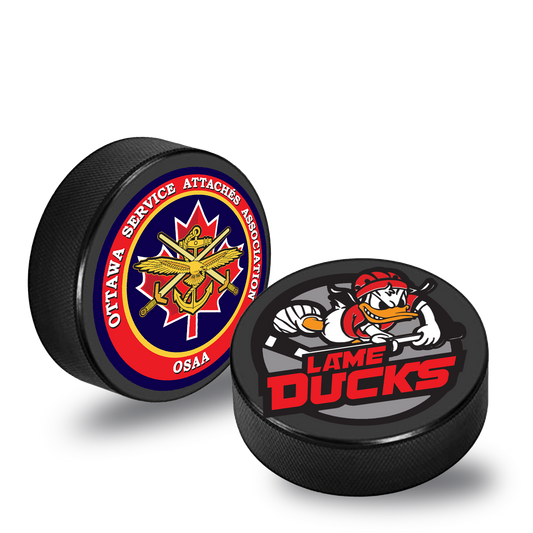 Official Lame Ducks Hockey Puck