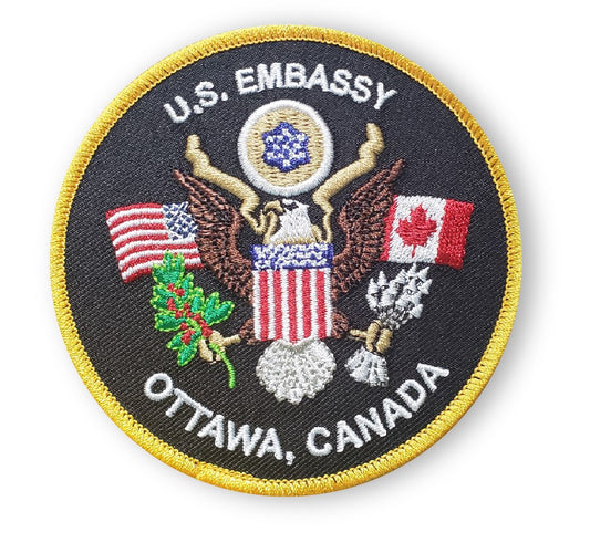 Official USA Embassy Embroidered Badge
